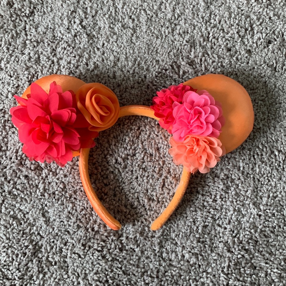 Disney Headband Ears with Flowers